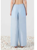 ELEH Pantalone Palazzo Donna SS260363 - Celeste