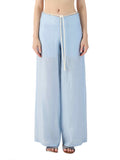 ELEH Pantalone Palazzo Donna SS260363 - Celeste