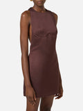 Elisabetta Franchi Vestito Mini Cacao Donna AB87162E2 Cacao - Marrone