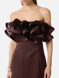 Elisabetta Franchi Vestito Mini Cacao Donna AB87962E2 Cacao - Marrone