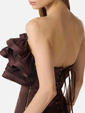 Elisabetta Franchi Vestito Mini Cacao Donna AB87962E2 Cacao - Marrone