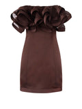 Elisabetta Franchi Vestito Mini Cacao Donna AB87962E2 Cacao - Marrone