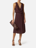 Elisabetta Franchi Vestito Midi Cacao Donna AB88461E2 Cacao - Marrone