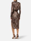 Elisabetta Franchi Vestito Midi Cacao Donna AB89261E2 Cacao - Marrone