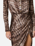 Elisabetta Franchi Vestito Midi Cacao Donna AB89261E2 Cacao - Marrone