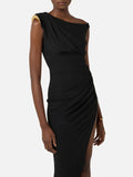 Elisabetta Franchi Vestito Midi Donna AB90661E2 - Nero