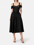 Elisabetta Franchi Vestito Midi Vestito Longuette Donna AB92161E2 - Nero