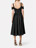 Elisabetta Franchi Vestito Midi Vestito Longuette Donna AB92161E2 - Nero