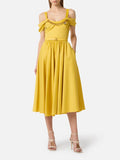 Elisabetta Franchi Vestito Midi Sun Donna AB92161E2 Sun - Giallo