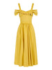 elisabetta franchi vestito midi sun donna ab92161e2 sun giallo 168627954