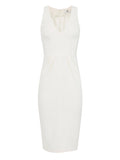 Elisabetta Franchi Vestito Midi Donna AB94162E2 - Avorio
