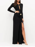 Elisabetta Franchi Vestito Longuette Donna ABR1461E2 - Nero