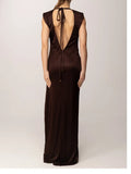 Elisabetta Franchi Vestito Longuette Cacao Donna ABR2461E2 Cacao - Marrone