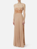 Elisabetta Franchi Vestito Longuette Carne Burro Donna ABR4462E2 Carne/burro - Beige