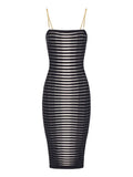 Elisabetta Franchi Vestito Midi Burro Donna AM99S61E2 - Nero