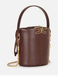 Elisabetta Franchi Borsa a Secchiello Cacao Donna BS92A61E2 Cacao - Marrone