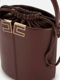 Elisabetta Franchi Borsa a Secchiello Cacao Donna BS92A61E2 Cacao - Marrone