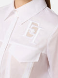 Elisabetta Franchi Camicia Casual Camicia Crop Donna CA12661E2 - Bianco