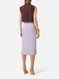 Elisabetta Franchi Top Cacao Donna CA13461E2 Cacao - Marrone