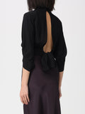 Elisabetta Franchi Camicia Casual Camicia Crop Donna CA14761E2 - Nero