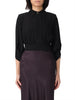 elisabetta franchi camicia casual camicia crop donna ca14761e2 nero 160015105