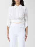 Elisabetta Franchi Camicia Casual Camicia Crop Donna CA14761E2 - Avorio