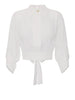elisabetta franchi camicia casual camicia crop donna ca14761e2 avorio 160189828