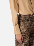 Elisabetta Franchi Camicia Casual Camicia Cammello Donna CA15261E2 Cammello - Beige