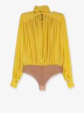Elisabetta Franchi Camicia Casual Camicia Body Donna CB00661E2 Sun - Giallo