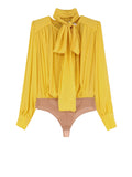 Elisabetta Franchi Camicia Casual Camicia Body Donna CB00661E2 Sun - Giallo