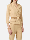 Elisabetta Franchi Giacca Cammello Donna GI22461E2 Cammello - Beige