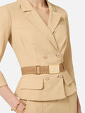 Elisabetta Franchi Giacca Cammello Donna GI22461E2 Cammello - Beige