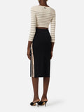Elisabetta Franchi Gonna Longuette Burro Donna GK27S61E2 - Nero