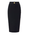 Elisabetta Franchi Gonna Longuette Burro Donna GK27S61E2 - Nero