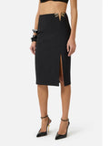 Elisabetta Franchi Gonna Midi Donna GO14761E2 - Nero