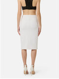 Elisabetta Franchi Gonna Midi Donna GO14761E2 - Avorio