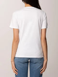 Elisabetta Franchi T-shirt Gesso Donna MA01761E2 Gesso - Avorio