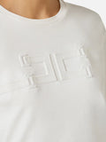 Elisabetta Franchi T-shirt Gesso Donna MA66P61E2 Gesso - Avorio