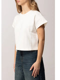 Elisabetta Franchi T-shirt Gesso Donna MA73D61E2 Gesso - Avorio