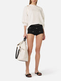 Elisabetta Franchi Felpa Donna MD01261E2 - Avorio