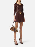 Elisabetta Franchi Top Cacao Donna MD02761E2 Cacao - Marrone