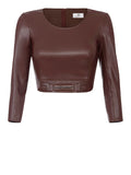 Elisabetta Franchi Top Cacao Donna MD02761E2 Cacao - Marrone
