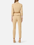 Elisabetta Franchi Pantalone Capri Cammello Donna PA13261E2 Cammello - Beige