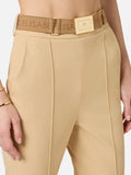 Elisabetta Franchi Pantalone Capri Cammello Donna PA13261E2 Cammello - Beige