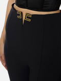 Elisabetta Franchi Pantalone Slim Donna PA16361E2 - Nero