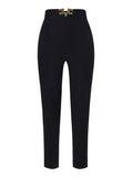 Elisabetta Franchi Pantalone Slim Donna PA16361E2 - Nero