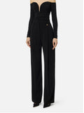 Elisabetta Franchi Pantalone Palazzo Donna PA16761E2 - Nero