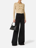 Elisabetta Franchi Pantalone Palazzo Donna PJ23N61E2 - Nero