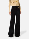 Elisabetta Franchi Pantalone Palazzo Donna PJ23N61E2 - Nero
