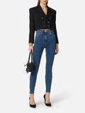 Elisabetta Franchi Jeans Slim Donna PJ30I61E2 Blue Vintage - Denim